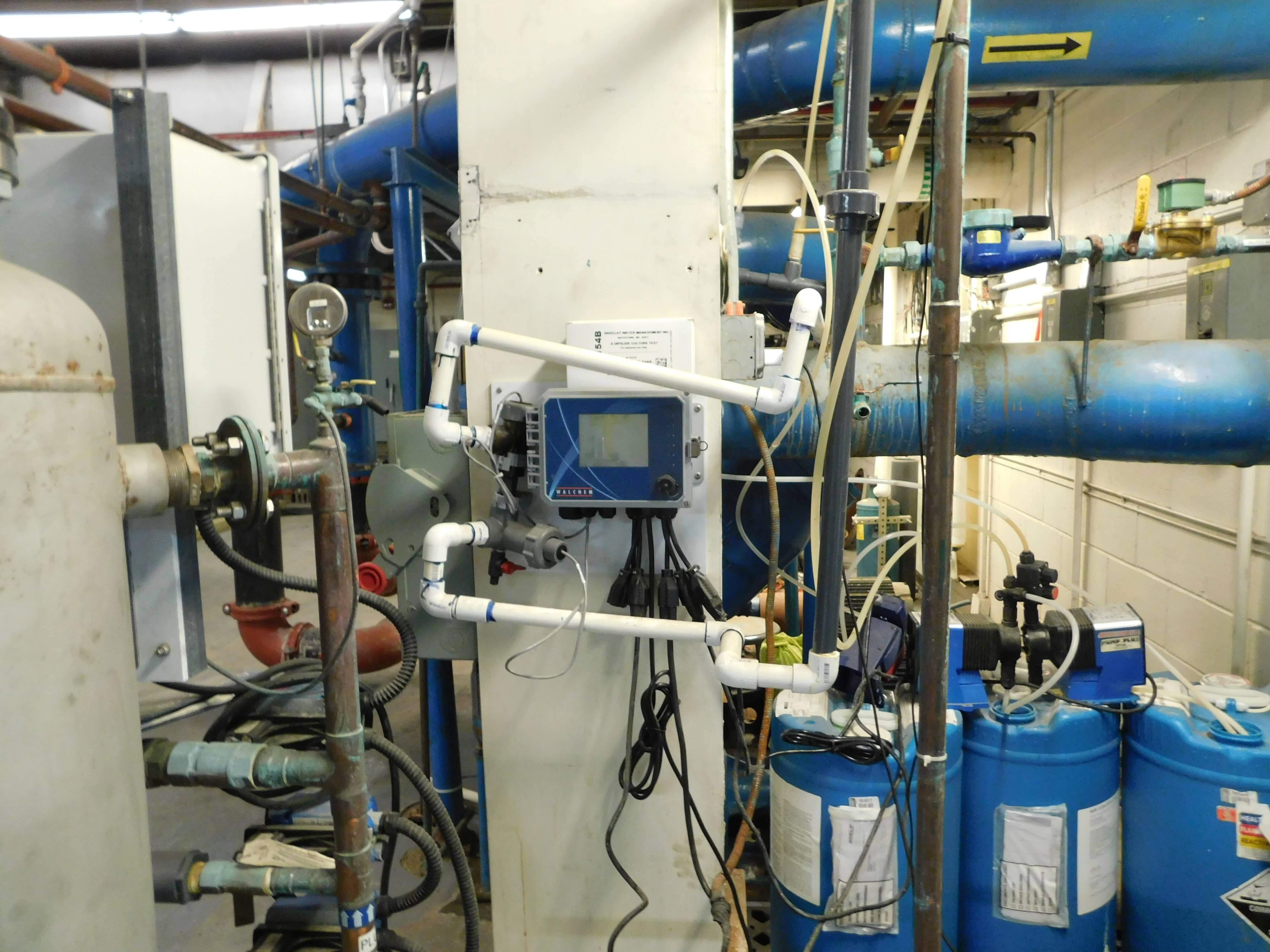 Water Damage at Chemical Feed Water Line