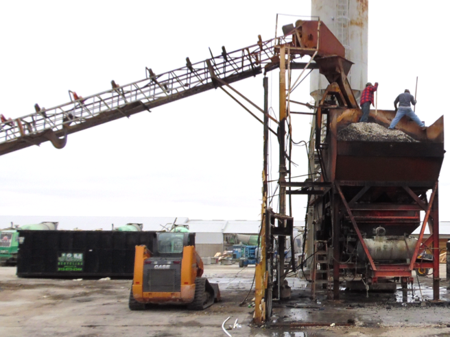 Fire Damage at Concrete Batch Plant