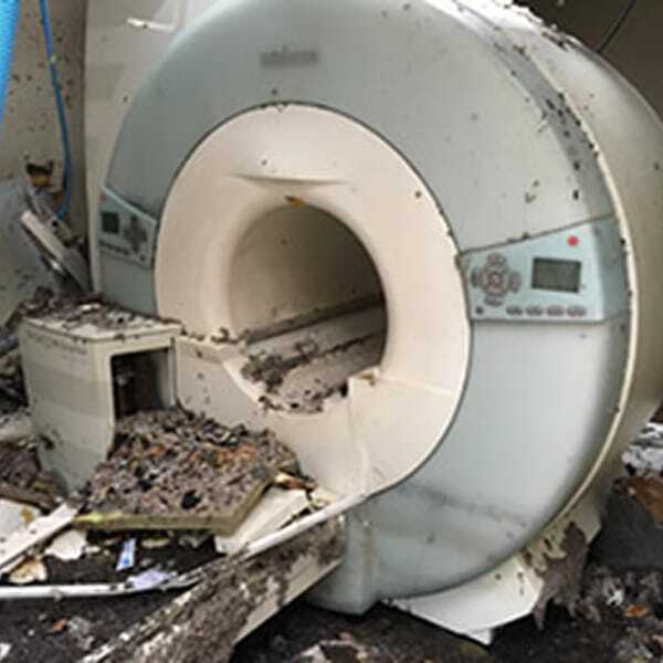 Water Damage on MRI Machine