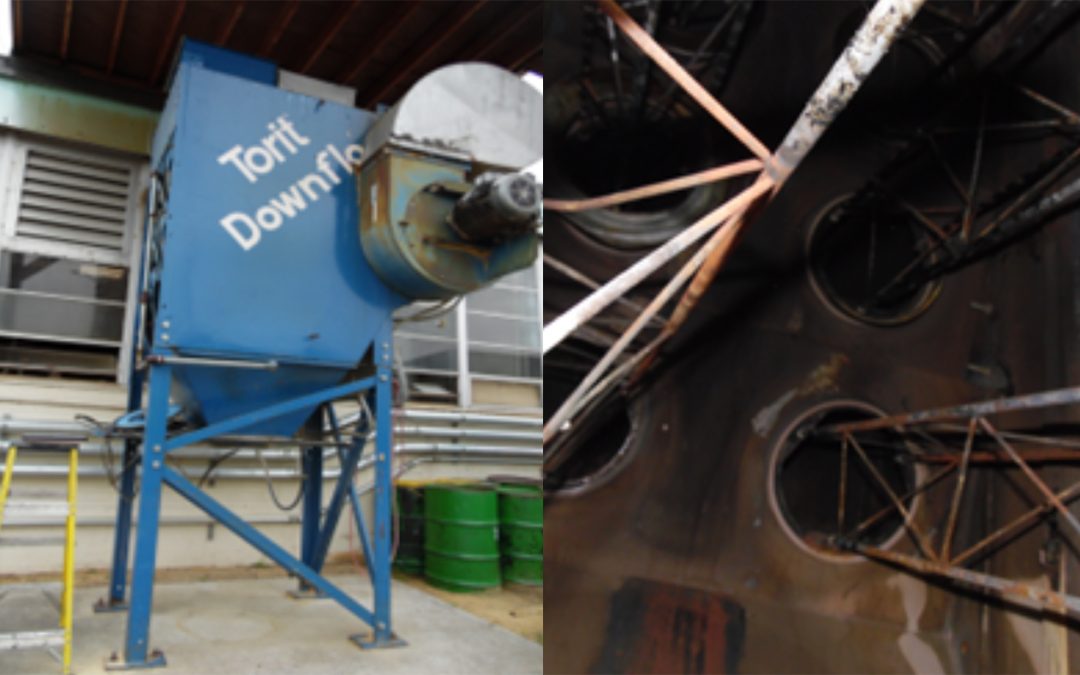 Dust Collector – Fire Damage